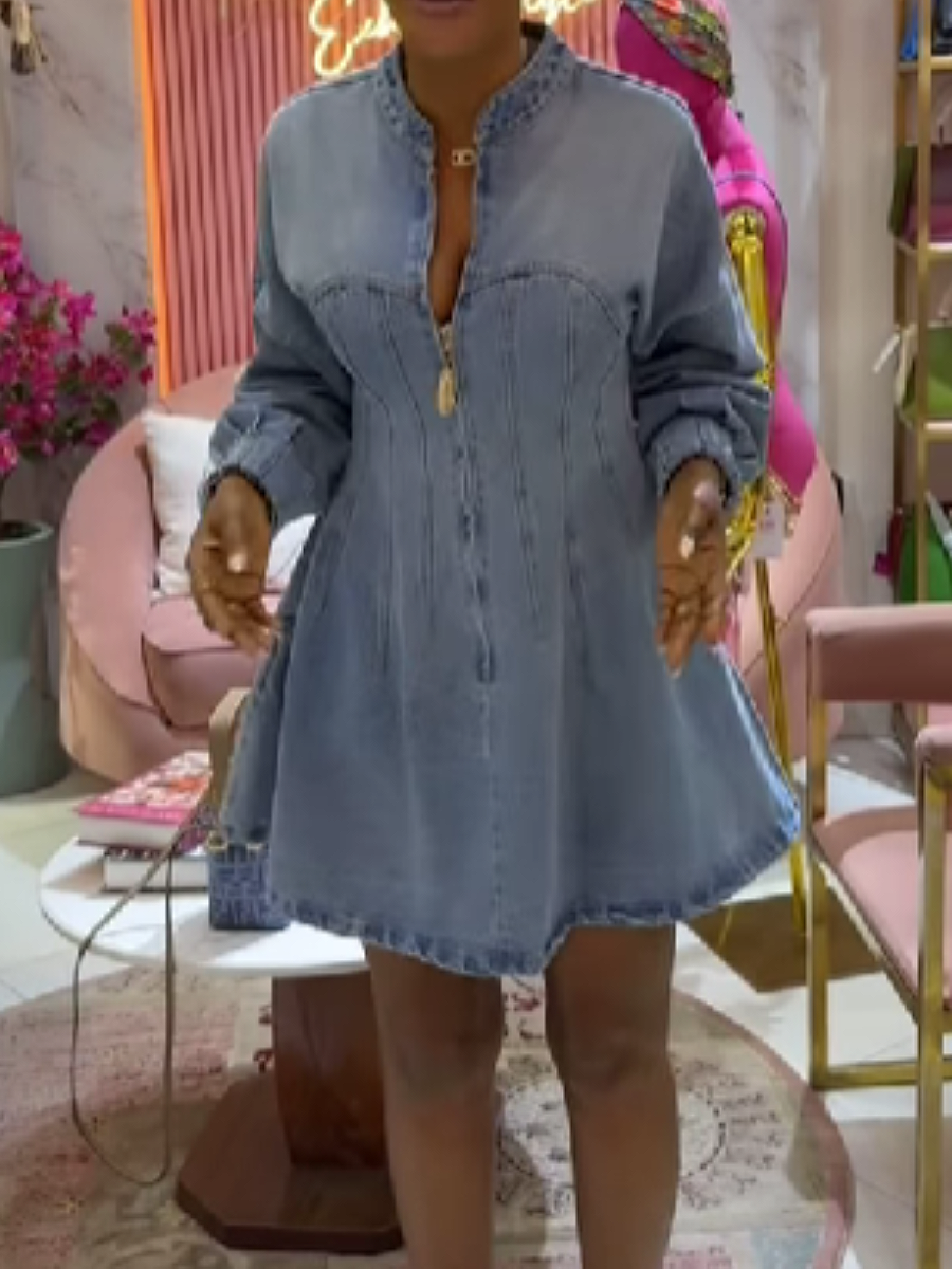 Denim Waist Dress