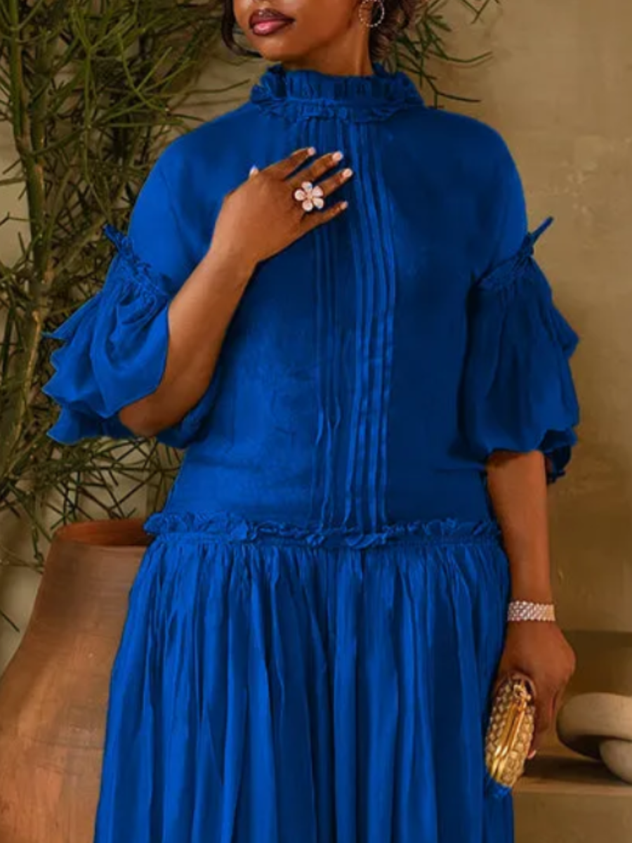 Fashion Pleated Summer Tulle Dress