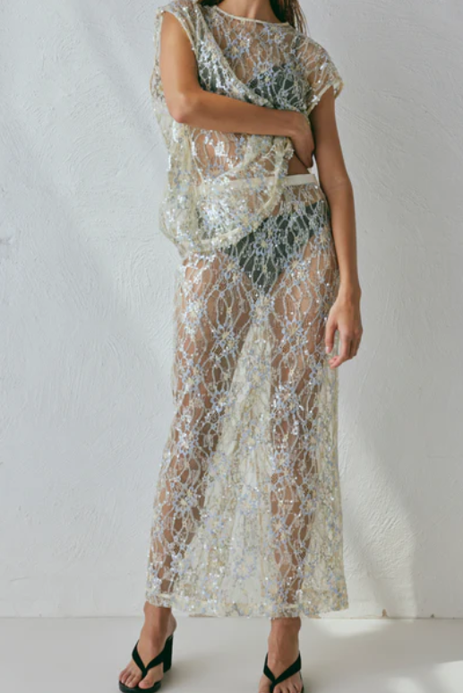The Fancy Sequin Lace 2pc Set