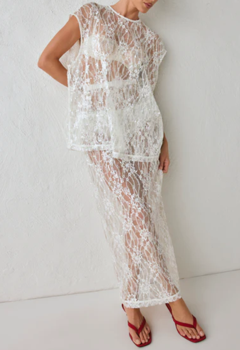 The Fancy Sequin Lace 2pc Set