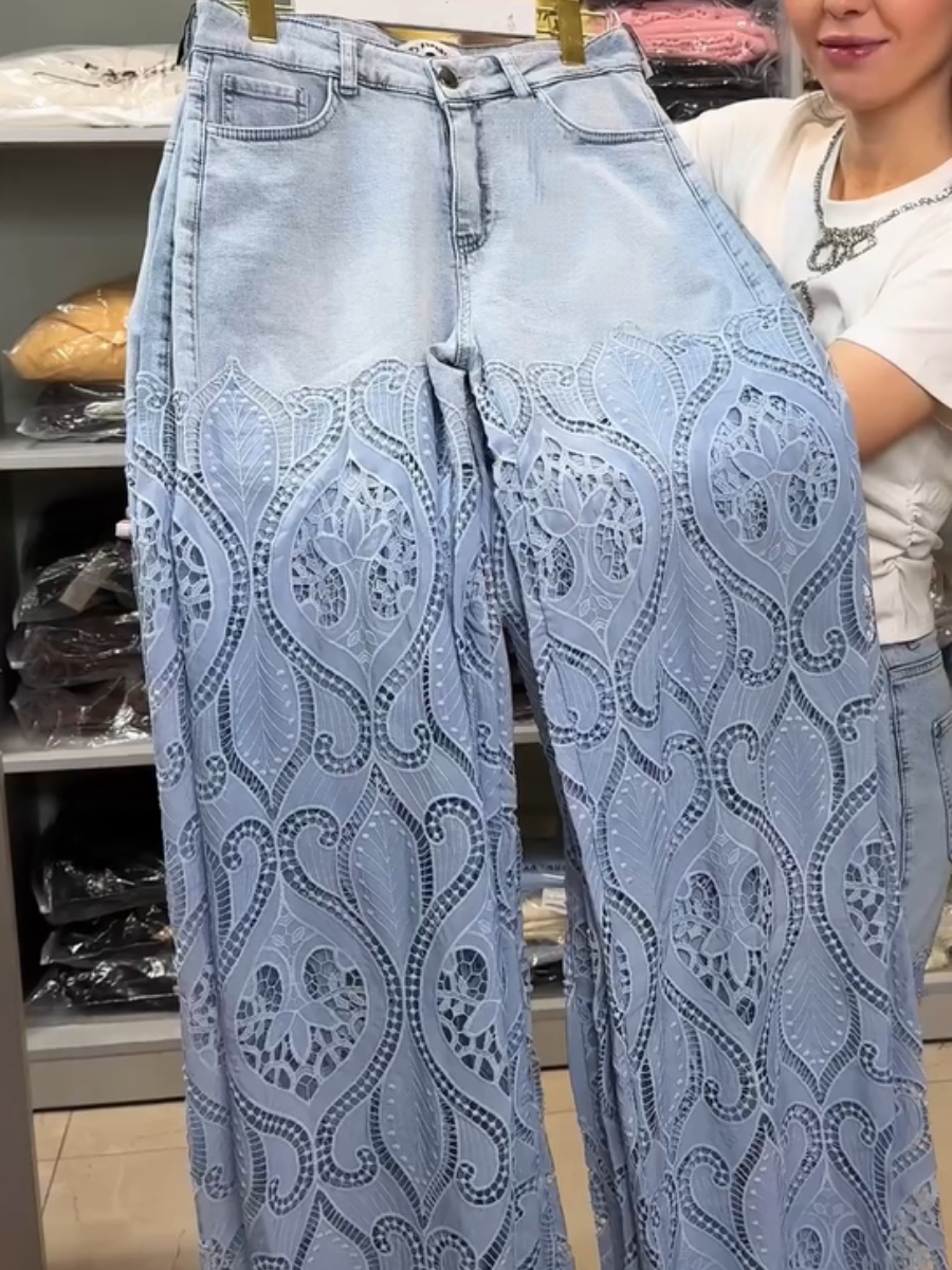 Demure Breezy Lace Jeans