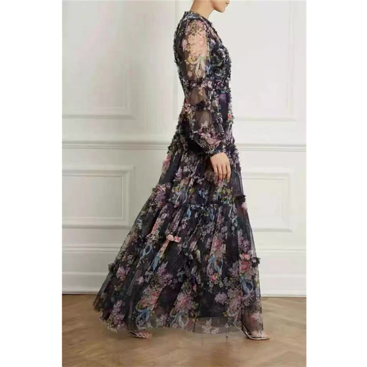 Vestido de fantasía floral