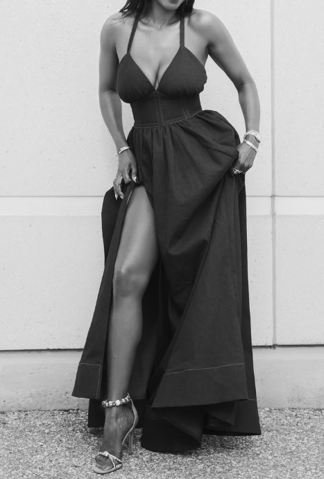 The Demure Denim Dress