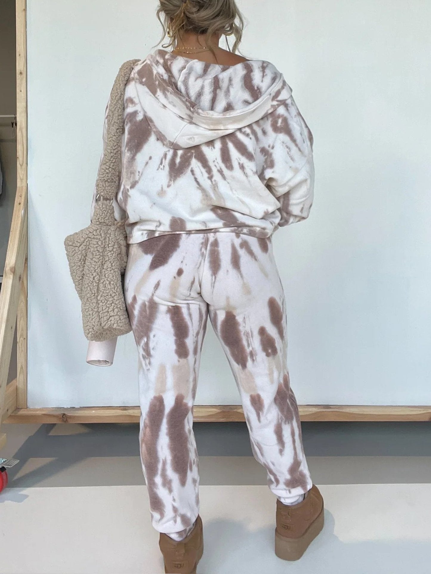 Ensemble sweat à capuche et pantalon de survêtement Tie-Dye