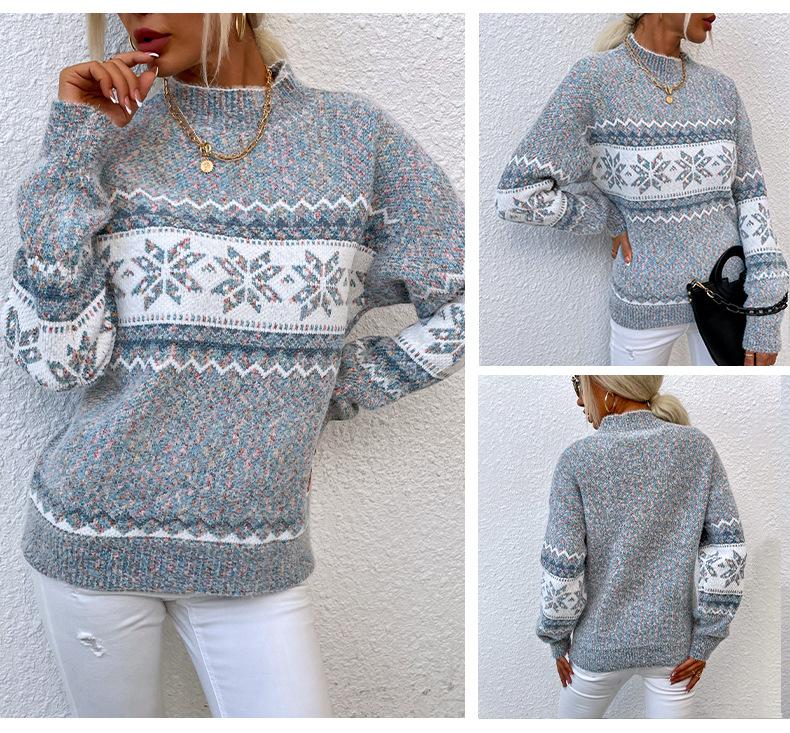 Snowflake Knit Sweater