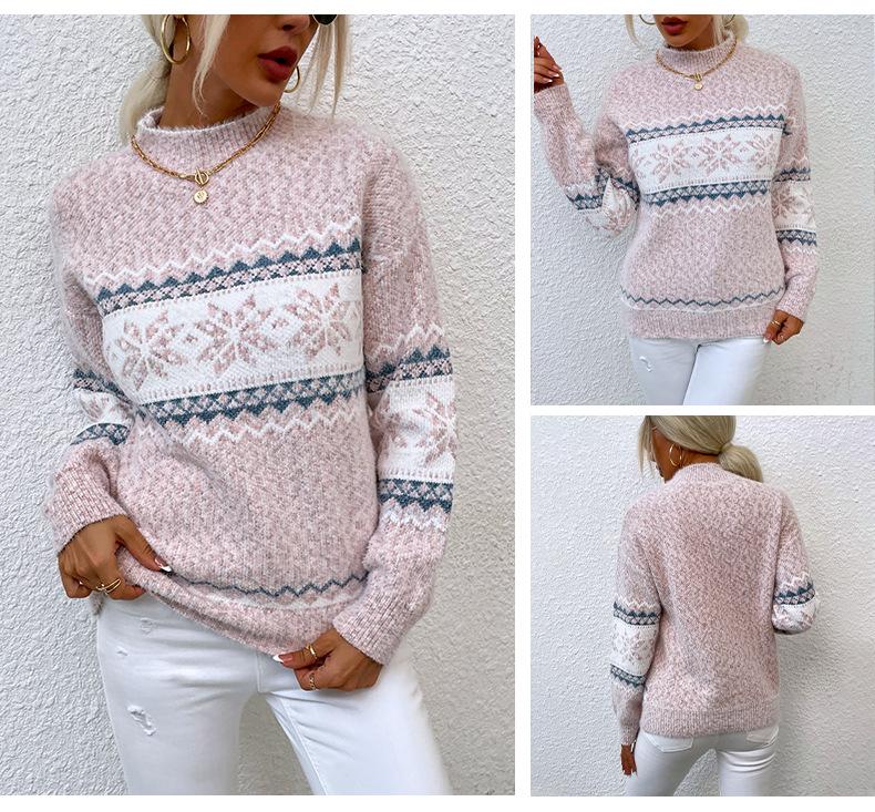 Snowflake Knit Sweater