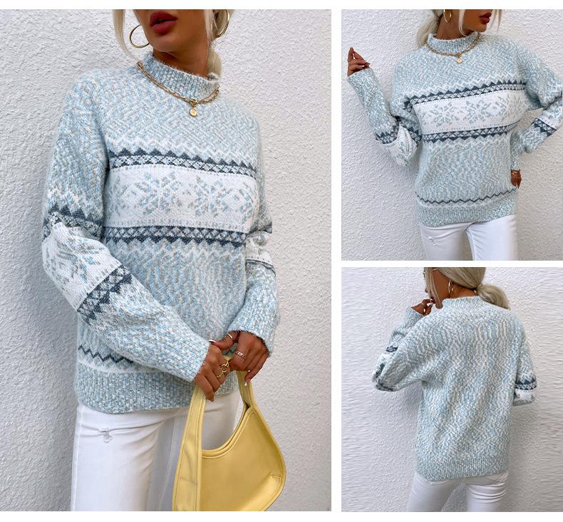 Snowflake Knit Sweater