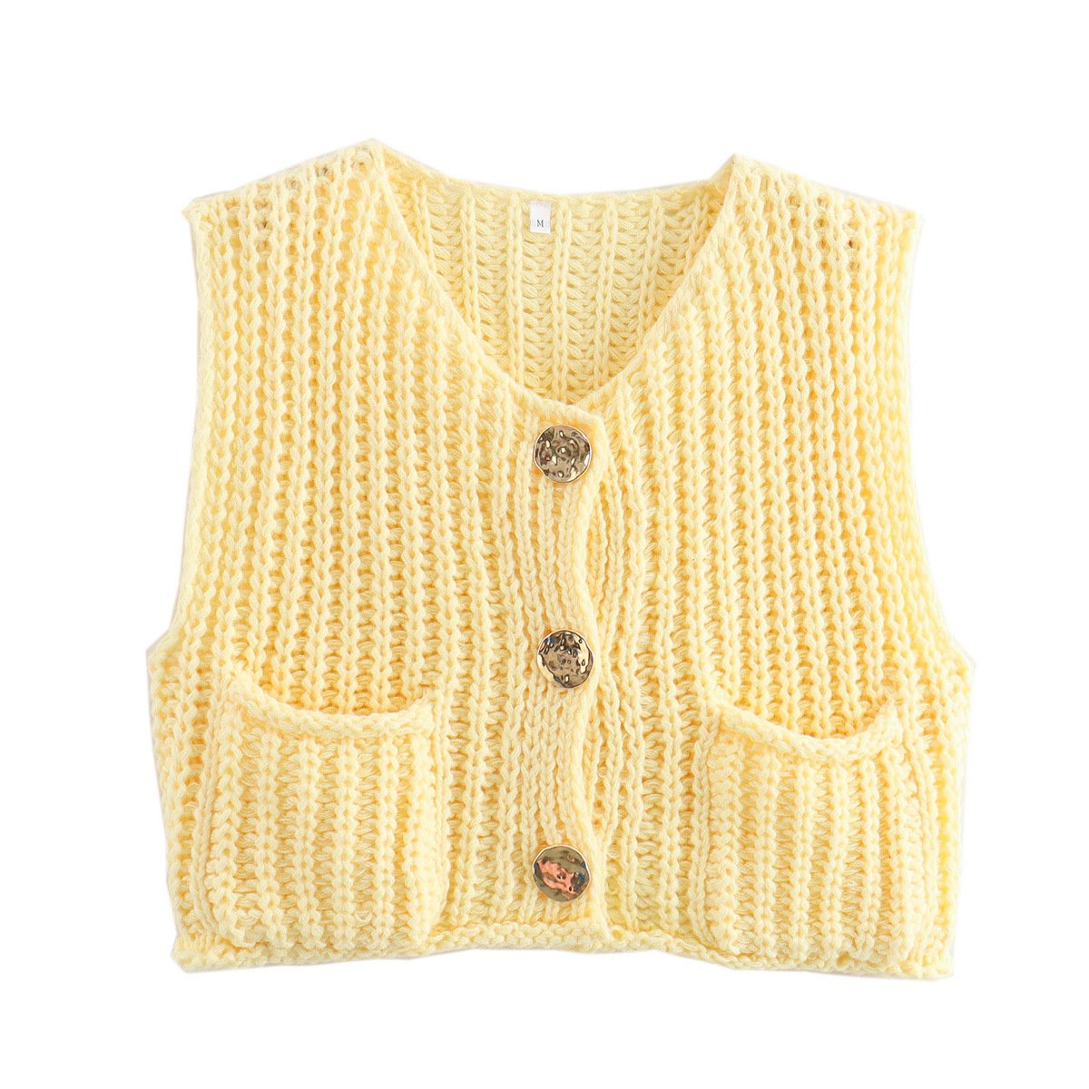 Cardigan en tricot à boutons chic