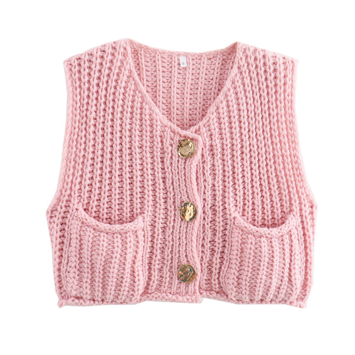 Cardigan en tricot à boutons chic