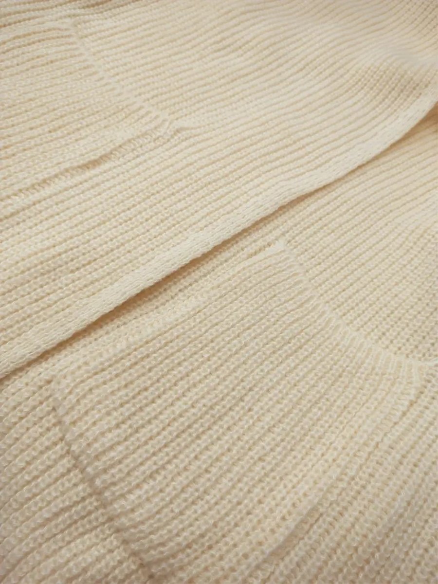 Cardigan uni blanc à manches longues