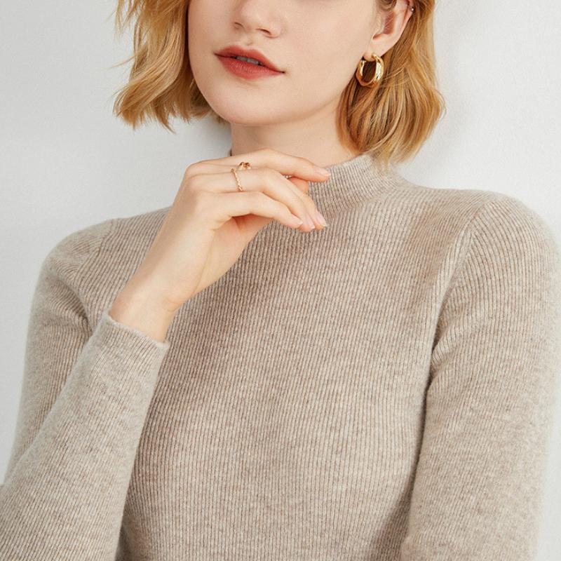 Chic Turtleneck Knit Sweater